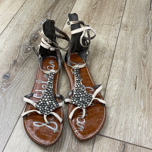 Sam Edelman Ginger Sandals Cream 7.5 - Picture 1 of 5